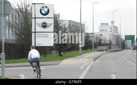 BMW Mini Anlage Investment - Pressekonferenz Stockfoto