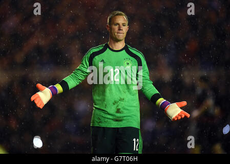 Fußball - Under 21 International - England unter 21 / Deutschland unter 21 - Riverside Stadium. Der deutsche Marc-Andre ter Stegen während der Under 21 International im Riverside Stadium, Middlesbrough. Stockfoto