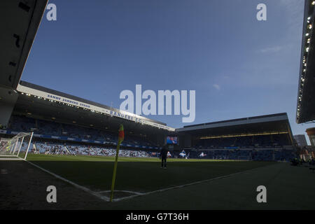 Ground gv während des schottischen Meisterschaftsspiel im Ibrox Stadium, Glasgow. DRÜCKEN SIE VERBANDSFOTO. Bilddatum: Sonntag, 5. April 2015. Siehe PA Geschichte FUSSBALL Rangers. Bildnachweis sollte lauten: Jeff Holmes/PA Wire. NUR FÜR REDAKTIONELLE ZWECKE Stockfoto