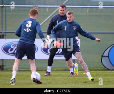 Fußball - UEFA European Championship Qualifikation - Gruppe D - Republik von Irland / Polen - Republik von Irland Training Sessio... Stockfoto