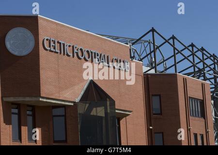 Außengelände während des Spiels der Scottish Championship im Celtic Park, Glasgow. Stockfoto