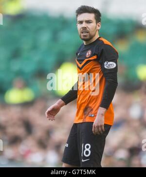 Fußball - Scottish Championship - Celtic gegen Dundee United - Celtic Park. Ryan Dow von Dundee United während des schottischen Meisterschaftsspiel im Celtic Park, Glasgow. Stockfoto