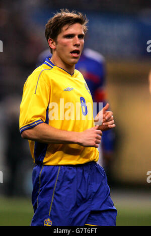 Fußball - Internationale Freundschaften - Frankreich gegen Schweden - Stade de France. Anders Svensson, Schweden Stockfoto