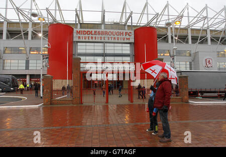 Fußball - Under 21 International - England unter 21 / Deutschland unter 21 - Riverside Stadium. Gesamtansicht des Riverside Stadions in Middlesbrough Stockfoto