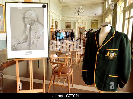 Richie Benaud Tribut Stockfoto