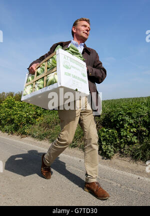 Parlamentswahlen 2015 Kampagne - 10. April Stockfoto