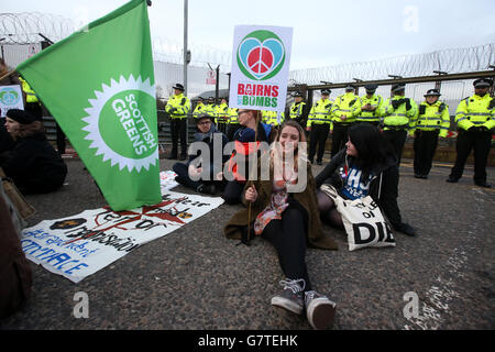 Trident protest Stockfoto