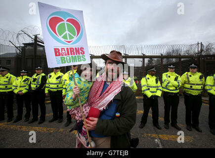 Trident protest Stockfoto