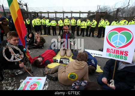 Trident protest Stockfoto