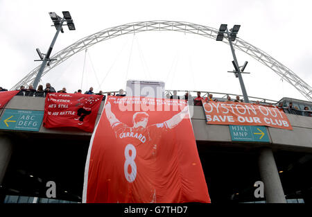 Fußball - FA-Cup - Final Semi - Aston Villa V Liverpool - Wembley-Stadion Stockfoto