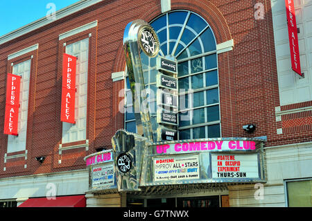 Chicago, Illinois, USA. Second City Theater, ein Improvisations-Comedy-Club in Chicagos Altstadt. Stockfoto