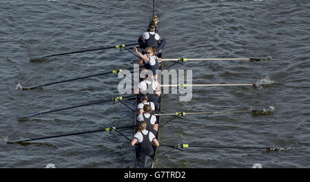 Rudern - 2015 Newton Boot Frauenlauf - Oxford V Cambridge - Themse Stockfoto