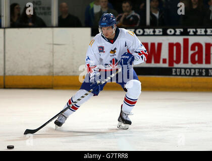 Eishockey - International Friendly - Großbritannien - Polen - Coventry SkyDome. Mark Richardson, Großbritannien Stockfoto