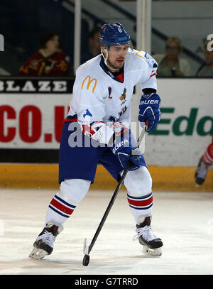 Eishockey - International Friendly - Großbritannien - Polen - Coventry SkyDome. Matthew Myers, Großbritannien Stockfoto