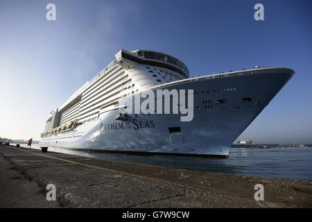 Hymne der Meere kommt in Southampton Stockfoto