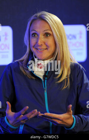 Leichtathletik - Virgin Money London Marathon 2015 - Paula Radcliffe Pressekonferenz und Fototermin - Tower Hotel Stockfoto