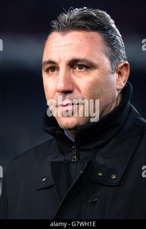 Der ehemalige Spieler aus Barcelona und Bulgarien-Manager Hristo Stoichkov Stockfoto