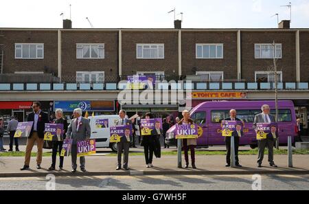 Parlamentswahlen 2015 Kampagne - 13. April Stockfoto