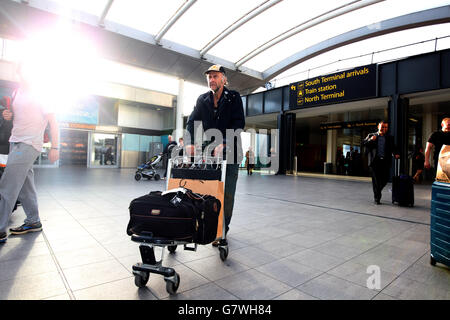 Sir Ranulph Fiennes Charity-Rennen Stockfoto