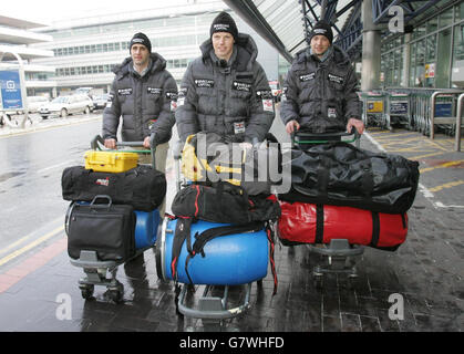 Nordpol Abenteuer - Heathrow Flughafen Stockfoto