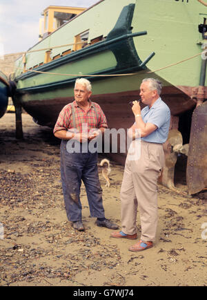 Politik - Premierminister im Urlaub - Isles of Scilly Stockfoto