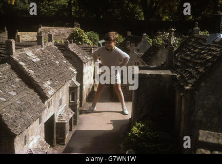 Umwelt - Bourton-on-the-Water - Modelldorf - Gloucestershire Stockfoto