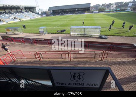 Ein allgemeiner Blick auf den Boden vor dem Spiel der schottischen Premiership in DensPark, Dundee. Stockfoto