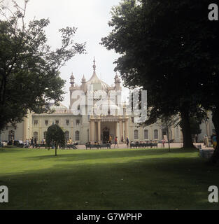 Gebäude und Sehenswürdigkeiten - Royal Pavilion - Brighton. Der Royal Pavilion in Brighton. Stockfoto