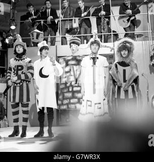 -Die Beatles - Musik rund um die Beatles-Fernsehen - Wembley Studio London anzeigen Stockfoto