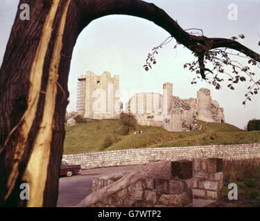 Gebäude und Wahrzeichen - Conisbrough Schloß Stockfoto