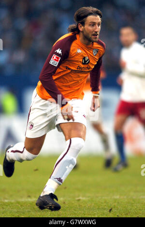 Fußball - Deutsche Bundesliga - Hamburg / Kaiserslautern - AOL Arena. Kamil Kosowski, Kaiserslautern Stockfoto