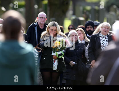 Unbekannten Baby Boy Beerdigung Stockfoto