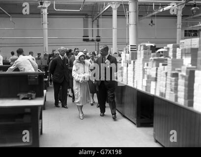 Royalty - der Herzog und Herzogin von York Besuch will Tabakfabrik - Bristol Stockfoto