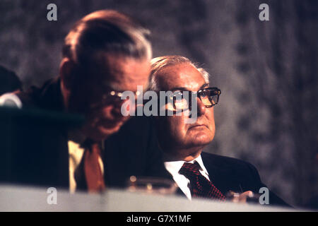 Premierminister James Callaghan während des Trades Union Congress statt In Blackpool Stockfoto