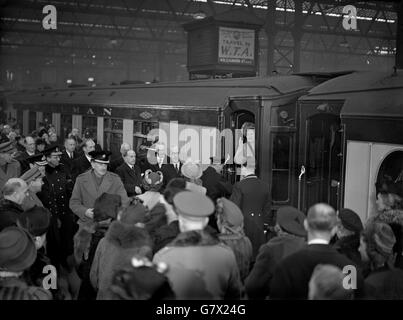 Royalty - königliche Reise nach Südafrika - Waterloo Station, London Stockfoto