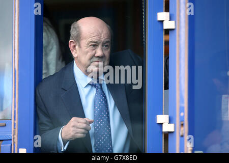 Fußball - Barclays Premier League - Everton gegen Sunderland - Goodison Park. Howard Kendall, ehemaliger Everton-Manager an den Tribünen Stockfoto