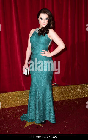 British Soap Awards 2015 - Manchester. Sarah George nimmt an den British Soap Awards im Palace Hotel, Manchester, Teil. Stockfoto