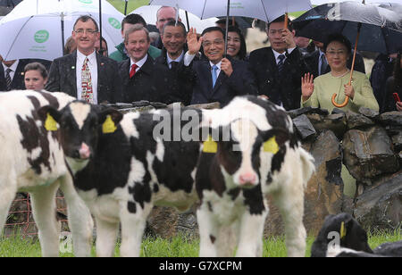 Premierminister der Volksrepublik China-Besuch in Irland Stockfoto