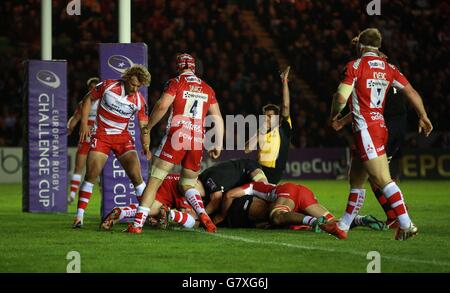 Rugby-Union - Europäische Rugby Challenge Cup Finale - Edinburgh V Gloucester - Twickenham Stoop Stockfoto