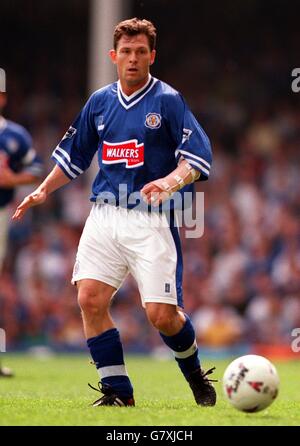 Fußball. Carling Premier League. Leicester City / Manchester United. Pontus Kaamark, Leicester City Stockfoto