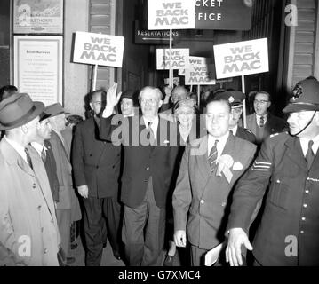 Politik - 1959 Wahlen - Harold MacMillan Stockfoto