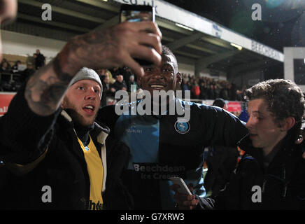 Fußball - Himmel Bet League Two - Play Off - Rückspiel - Wycombe Wanderers V Plymouth Argyle - Adams Park Stockfoto