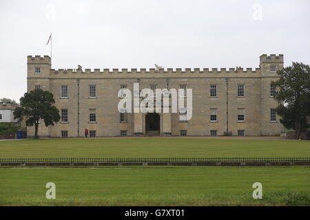 Syon House, Syon Park, Middlesex, wo das ehemalige Gewürzmädchen Geri Halliwell voraussichtlich mit seinem Freund Christian Horner zusammenschließen wird. Stockfoto