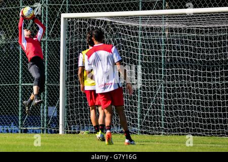 Sao Paulo, Brasilien. 27. Juni 2016. Ausbildung SPFC - Leo während des Trainings der Sao Paulo Fußballverein statt im CCT Barra Funda, in der West Zone von Sao Paulo. © Mauricio Rummens/FotoArena/Alamy Live-Nachrichten Stockfoto