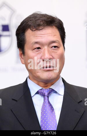 Tokio, Japan. 27. Juni 2016. Yoji Omoto (JPN)-Wasserball: Japan Herren Wasserball Team send-off Party für Rio 2016 Olympischen Spiele in Tokio, Japan. © AFLO SPORT/Alamy Live-Nachrichten Stockfoto