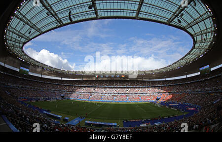 Saint-Denis, Frankreich. 27. Juni 2016. Gesamtansicht des Stadions während der UEFA EURO 2016 der 16. Spieltag Fußball match zwischen Italien und Spanien im Stade de France in Saint-Denis, Frankreich, 27. Juni 2016. Foto: Christian Charisius/Dpa/Alamy Live News Stockfoto