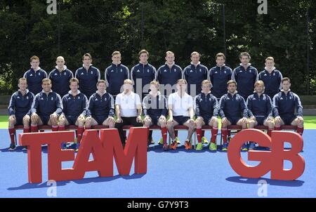 Bisham Abbey, Buckinghamshire, England. 28. Juni 2016. Die Herren-Eishockey-Team. TeamGB kündigt die Mannschaft für die Olympischen Spiele in Rio2016. National Hockey Centre. Bisham Abbey. Buckinghamshire. VEREINIGTES KÖNIGREICH. 28.06.2016. Bildnachweis: Sport In Bilder/Alamy Live-Nachrichten Stockfoto