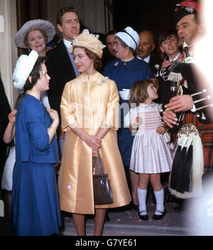 Royalty - Prinzessin Margaret - Hochzeit von Gräfin Bunny Esteslazy und Hon Dominoic Elliott - London Stockfoto