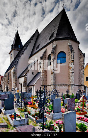 Wallfahrtskirche Maria Laach, Wachau Region, Maria Laach bin Jauerling, Waldviertel Region, Niederösterreich, Österreich Stockfoto