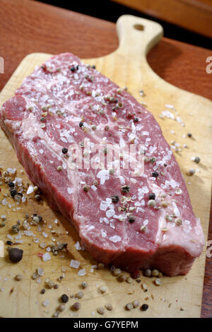 Chuck Auge Rollen, Black Angus, rohes Fleisch Stockfoto